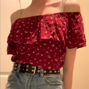 Floral off the shoulder